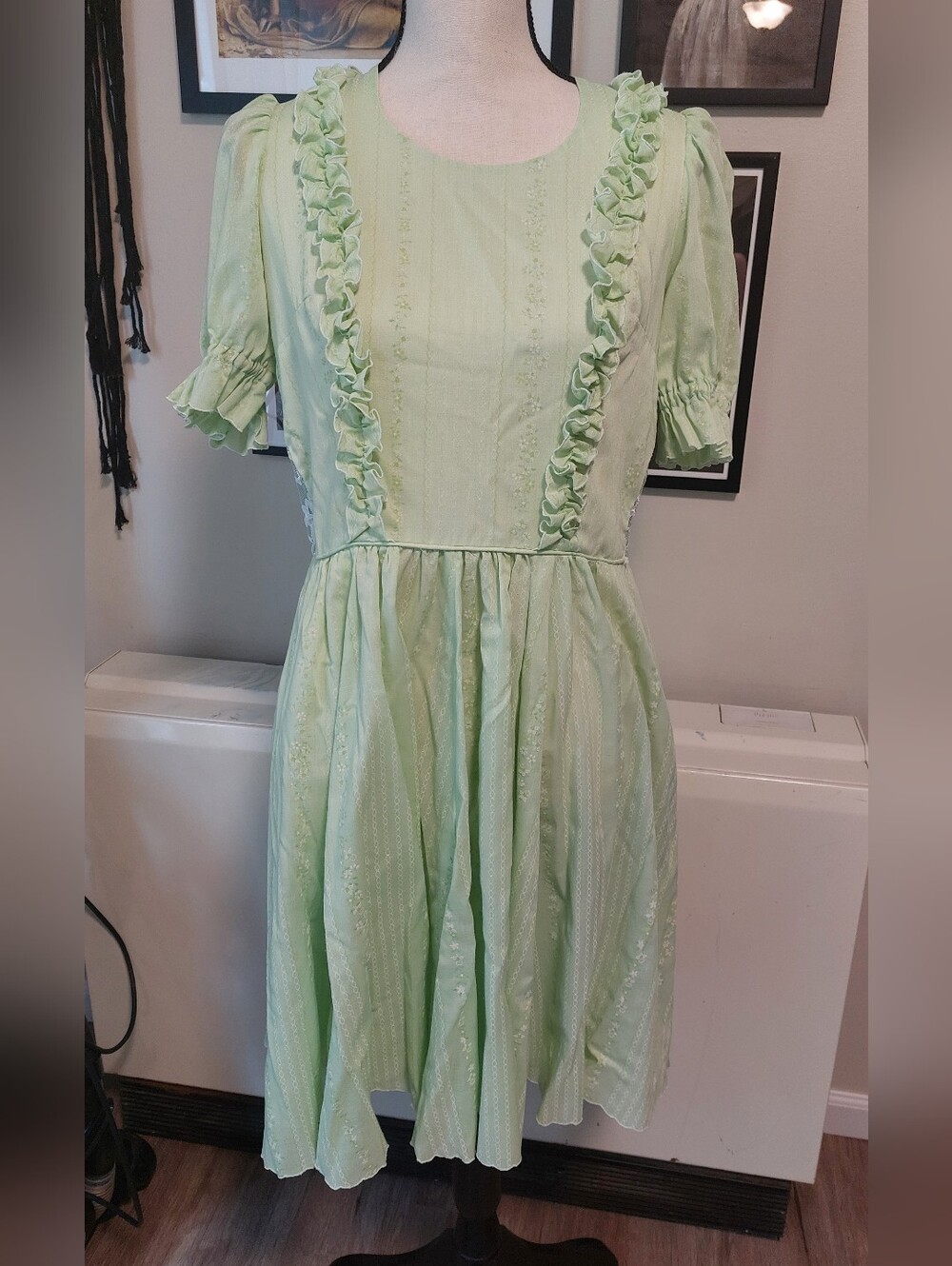 Green Handmade Vintage Dress